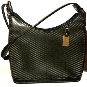 DOONEY & BOURKE Cabrio green perforated hobo